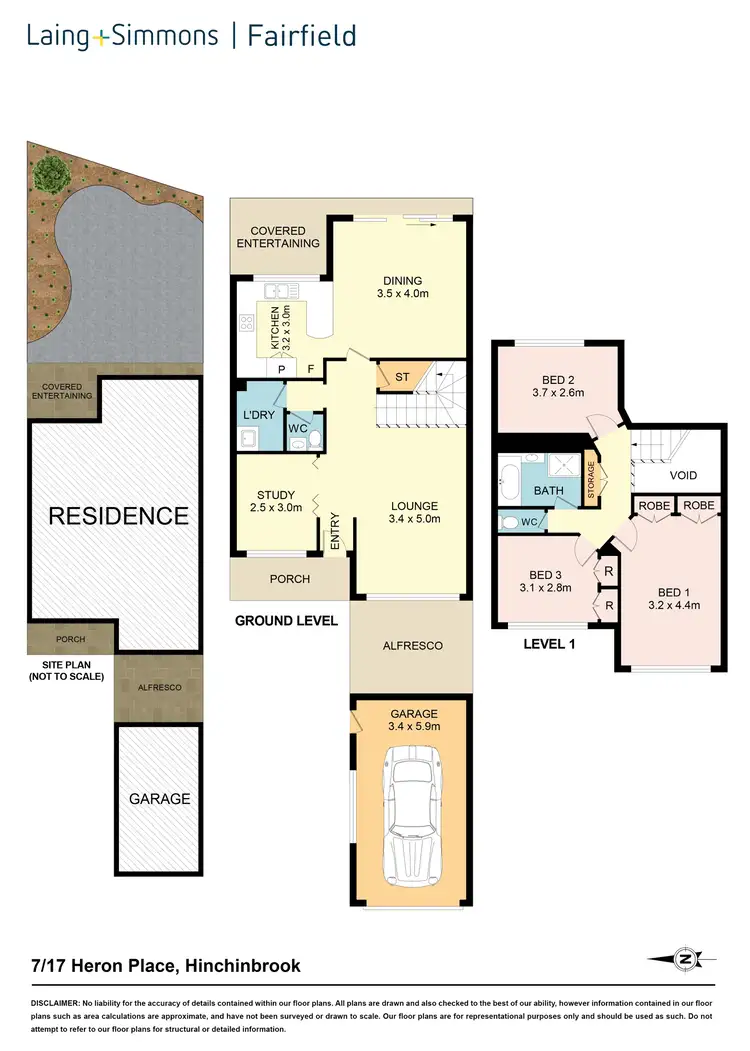 Floorplan of Homely townhouse listing, 7/17 Heron Place, Hinchinbrook NSW 2168