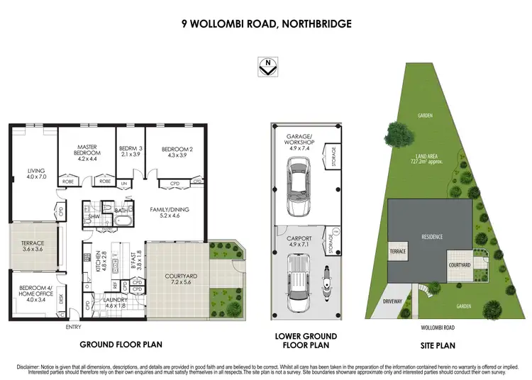 Floorplan of Homely house listing, 9 Wollombi Road, Northbridge NSW 2063