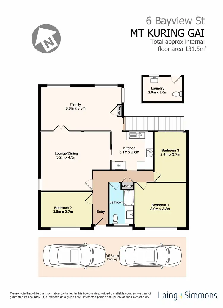 Floorplan of Homely house listing, 6 Bayview Street, Mount Kuring-gai NSW 2080