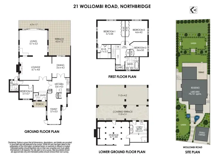 Floorplan of Homely house listing, 21 Wollombi Road, Northbridge NSW 2063