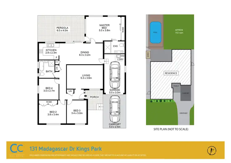 Floorplan of Homely house listing, 131 Madagascar Dr, Kings Park NSW 2148