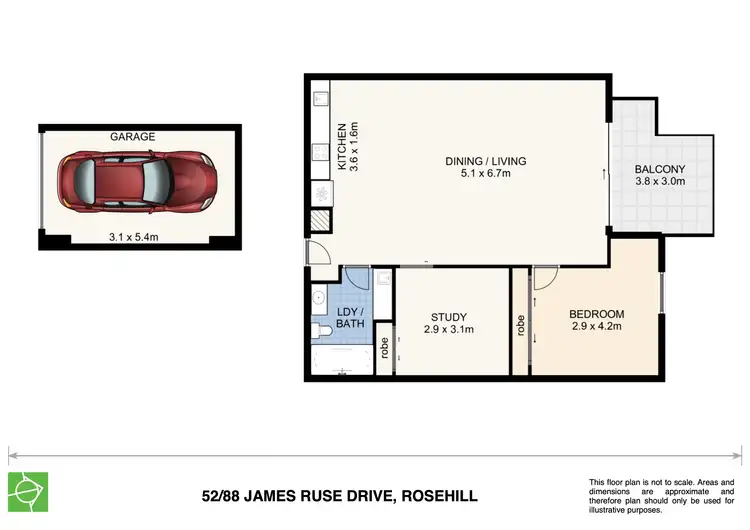 Floorplan of Homely unit listing, 55/88 James Ruse Drive, Rosehill NSW 2142