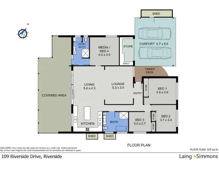 Floorplan of Homely house listing, 109 Riverside Drive, Riverside NSW 2444