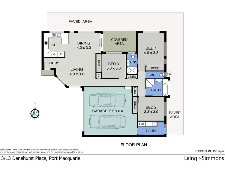Floorplan of Homely villa listing, 3/13 Denehurst Place, Port Macquarie NSW 2444