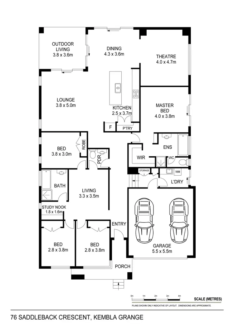 Floorplan of Homely house listing, 76 Saddleback Cres, Kembla Grange NSW 2526