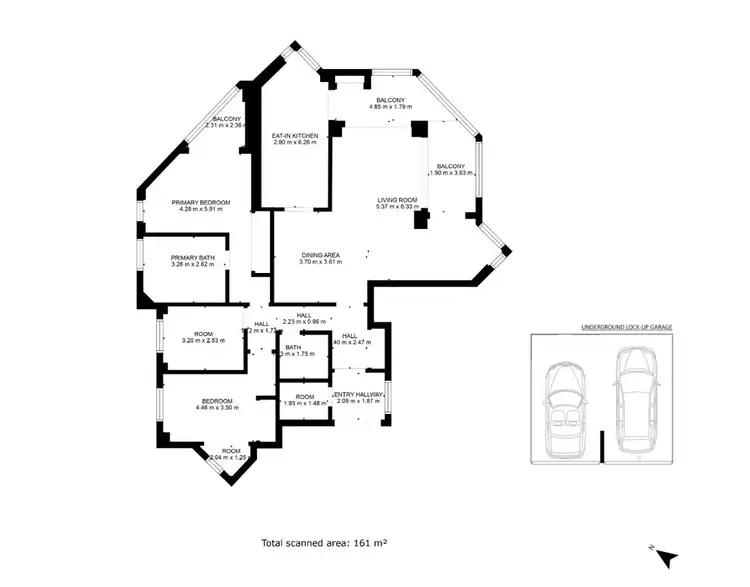 Floorplan of Homely apartment listing, 5/171 Walker Street, North Sydney NSW 2060