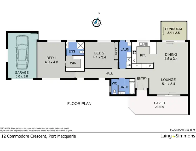 Floorplan of Homely semi-detached listing, 12 Commodore Crescent, Port Macquarie NSW 2444
