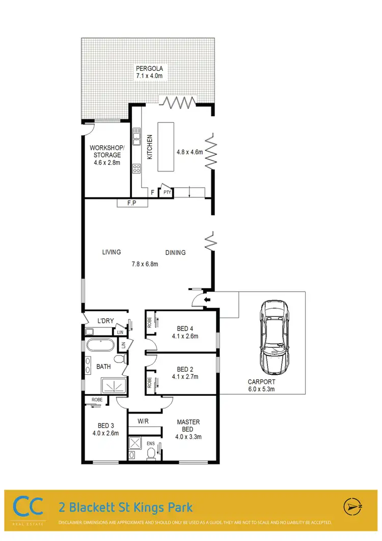 Floorplan of Homely house listing, 2 Blackett Street, Kings Park NSW 2148