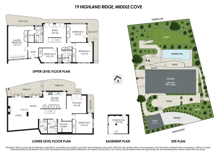 Floorplan of Homely house listing, 19 Highland Ridge, Middle Cove NSW 2068