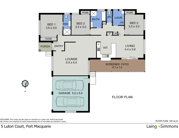 Floorplan of Homely house listing, 5 Luton Court, Port Macquarie NSW 2444