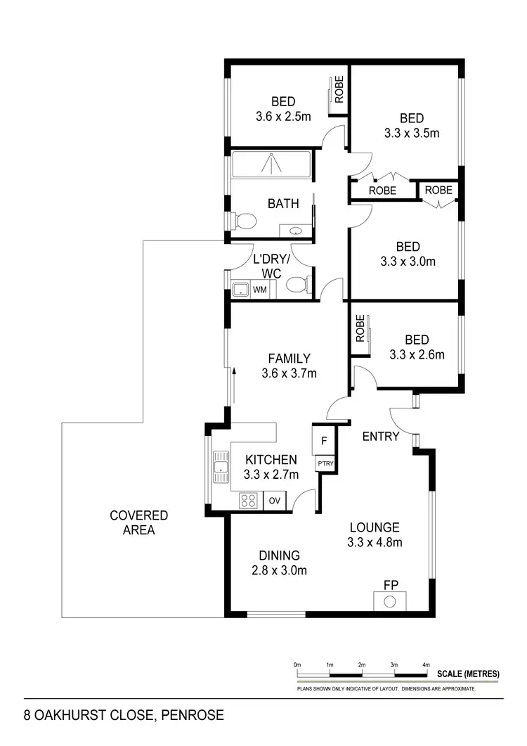 Floorplan of Homely house listing, 8 Oakhurst Close, Avondale NSW 2530
