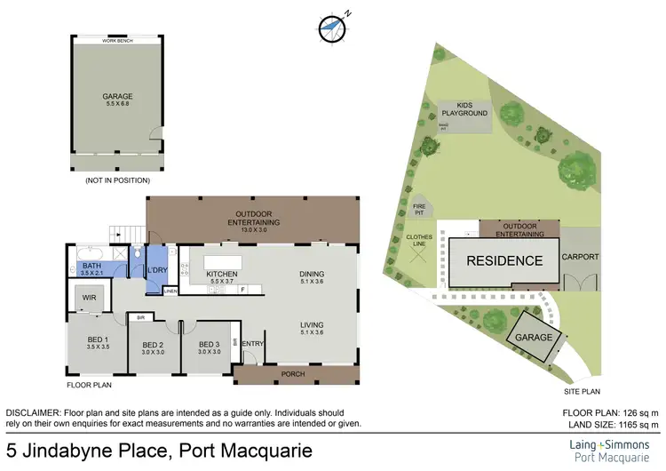 Floorplan of Homely house listing, 5 Jindabyne Place, Port Macquarie NSW 2444