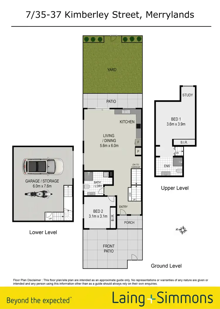 Floorplan of Homely townhouse listing, 7/35-37 Kimberley Street, Merrylands NSW 2160