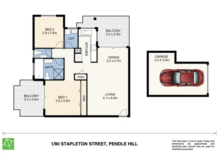 Floorplan of Homely unit listing, 1/90-92 Stapleton Street, Pendle Hill NSW 2145
