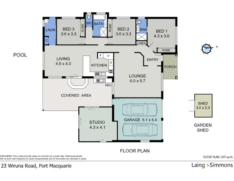 Floorplan of Homely house listing, 23 Wiruna Road, Port Macquarie NSW 2444