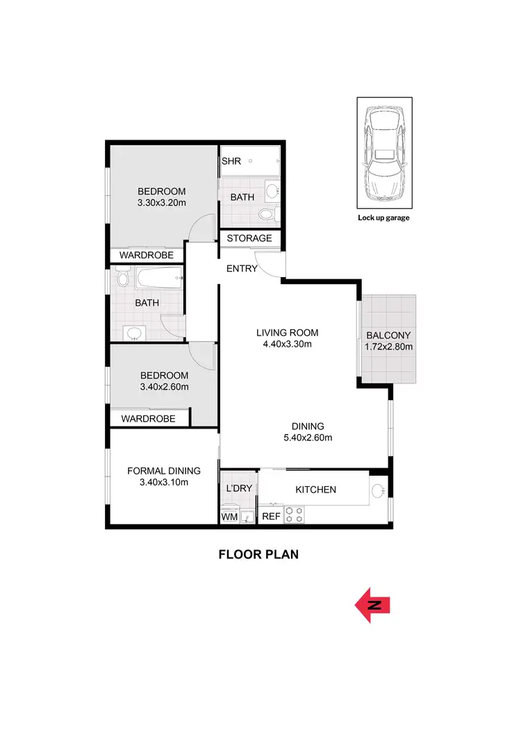 Floorplan of Homely unit listing, 10/19-21 Crows Nest Road, Waverton NSW 2060