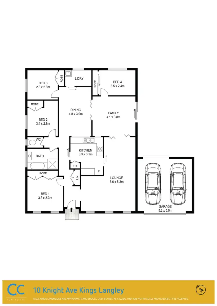 Floorplan of Homely house listing, 10 Knight Ave, Kings Langley NSW 2147