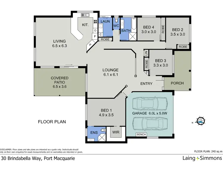 Floorplan of Homely house listing, 30 Brindabella Way, Port Macquarie NSW 2444
