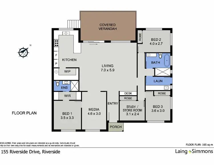 Floorplan of Homely house listing, 155 Riverside Drive, Port Macquarie NSW 2444