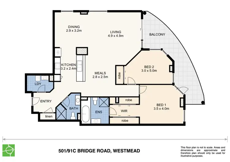 Floorplan of Homely unit listing, 501/91C Bridge Road, Westmead NSW 2145