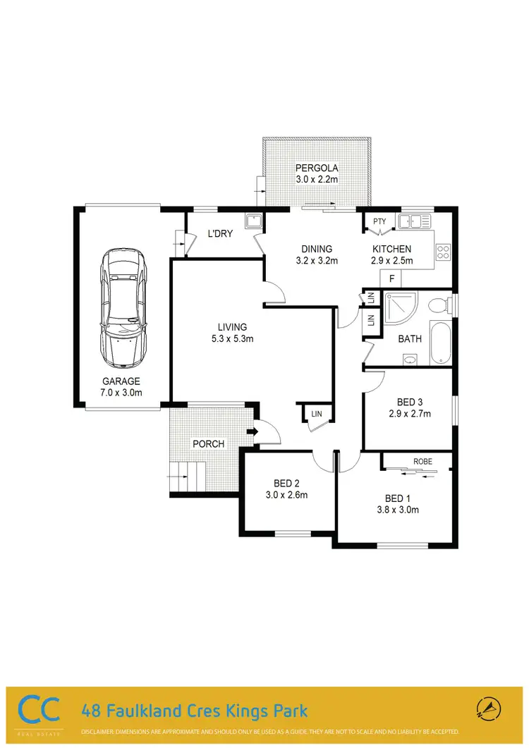 Floorplan of Homely house listing, 48 Faulkland Cres, Kings Park NSW 2148