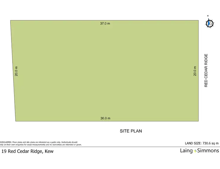 Floorplan of Homely land listing, 19 Red Cedar Ridge, Kew NSW 2439