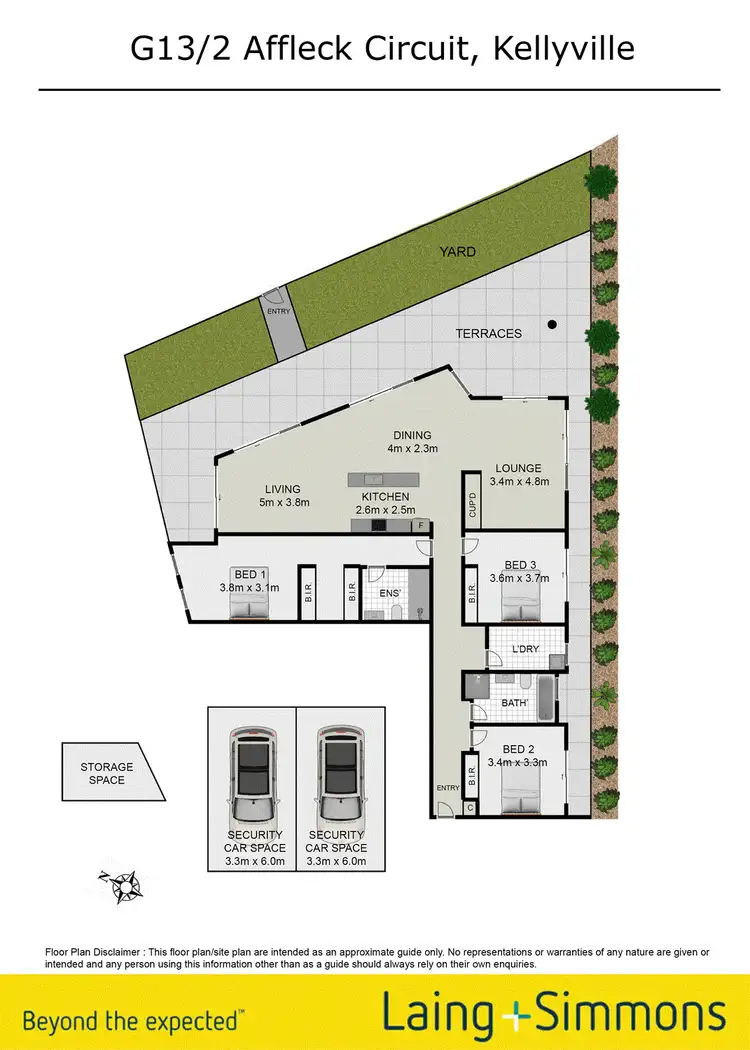 Floorplan of Homely unit listing, G13/2 Affleck Circuit, Kellyville NSW 2155