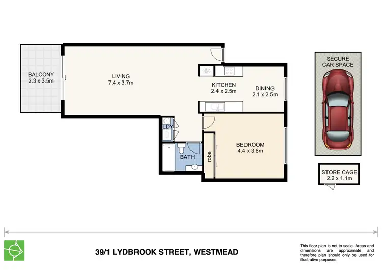 Floorplan of Homely unit listing, 39/1-11 Lydbrook Street, Westmead NSW 2145