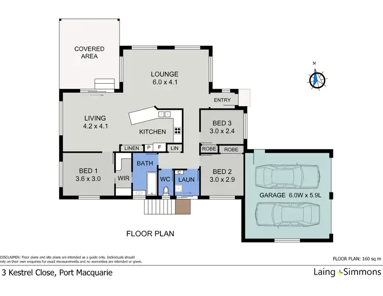 Floorplan of Homely house listing, 3 Kestrel Close, Port Macquarie NSW 2444