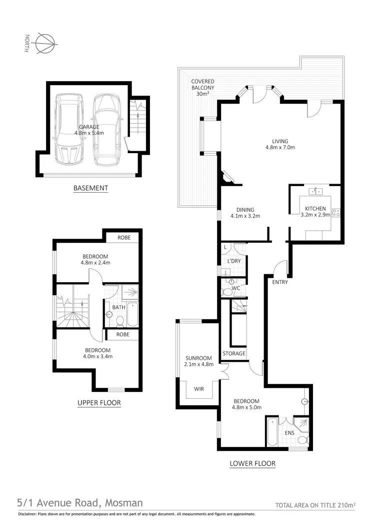 Floorplan of Homely unit listing, 5/1 Avenue Road, Mosman NSW 2088