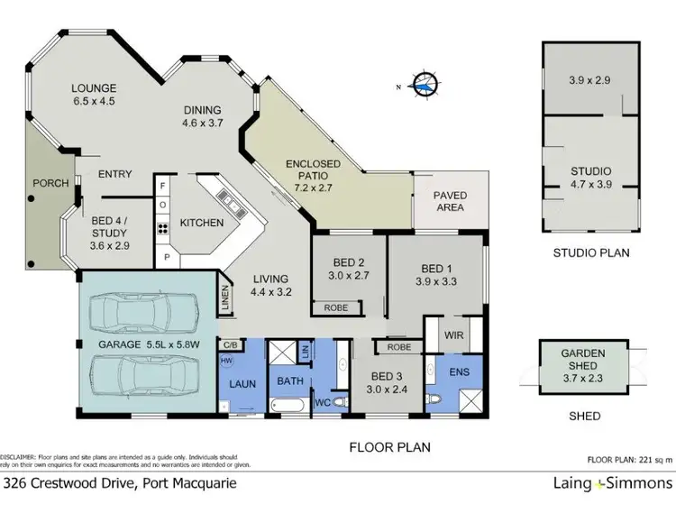 Floorplan of Homely house listing, 326 Crestwood Drive, Port Macquarie NSW 2444