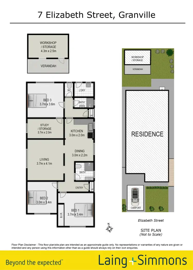 Floorplan of Homely house listing, 7 Elizabeth Street, Granville NSW 2142
