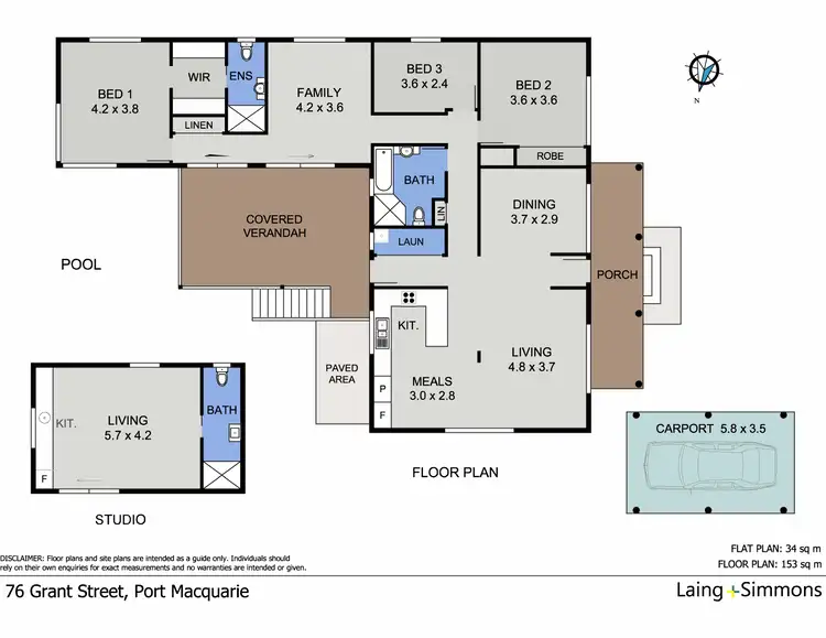 Floorplan of Homely house listing, 76 Grant Street, Port Macquarie NSW 2444