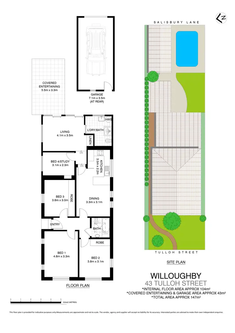 Floorplan of Homely house listing, 43 Tulloh Street, Willoughby NSW 2068