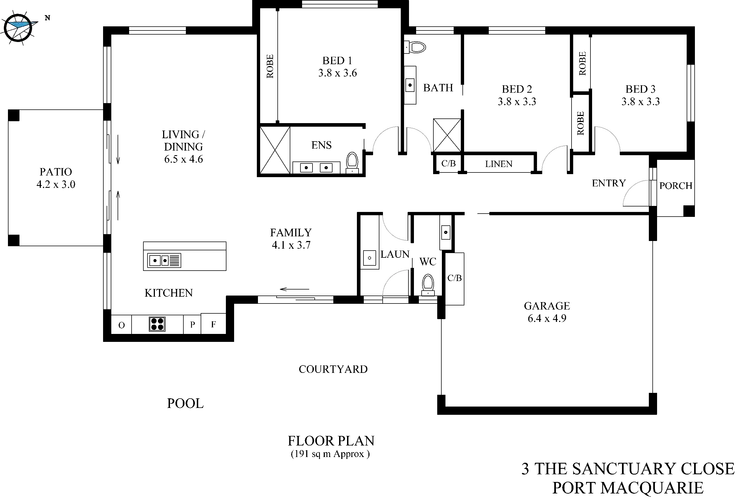 Floorplan of Homely house listing, 3 The Sanctuary Close, Port Macquarie NSW 2444