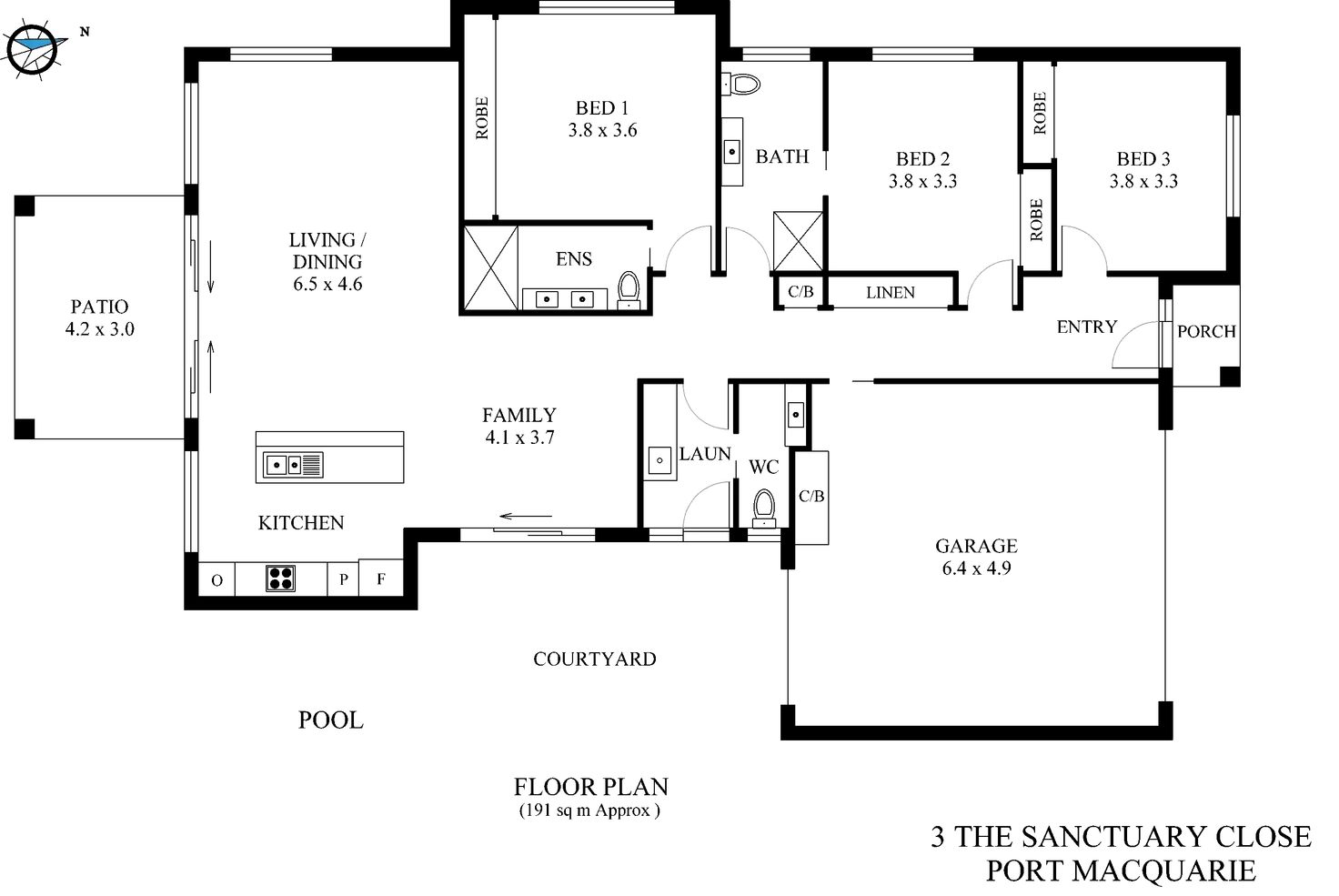 Floorplan of Homely house listing, 3 The Sanctuary Close, Port Macquarie NSW 2444