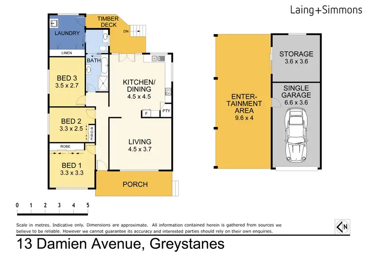 Floorplan of Homely house listing, 13 Damien Ave, Greystanes NSW 2145
