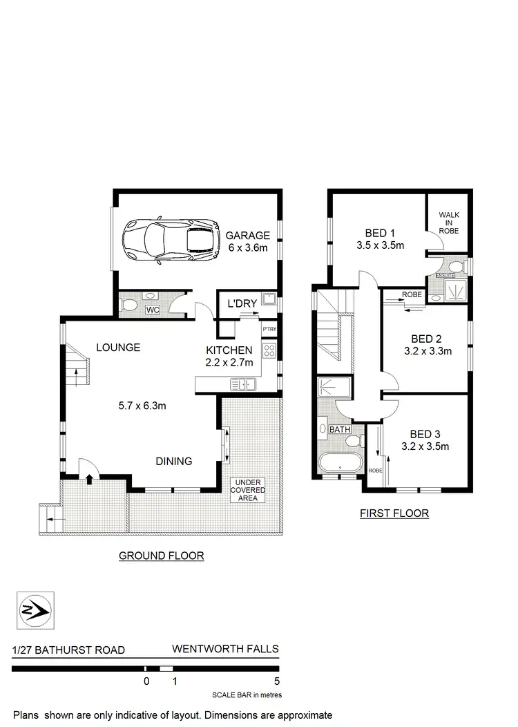 Floorplan of Homely villa listing, 1/27 Old Bathurst Road, Wentworth Falls NSW 2782
