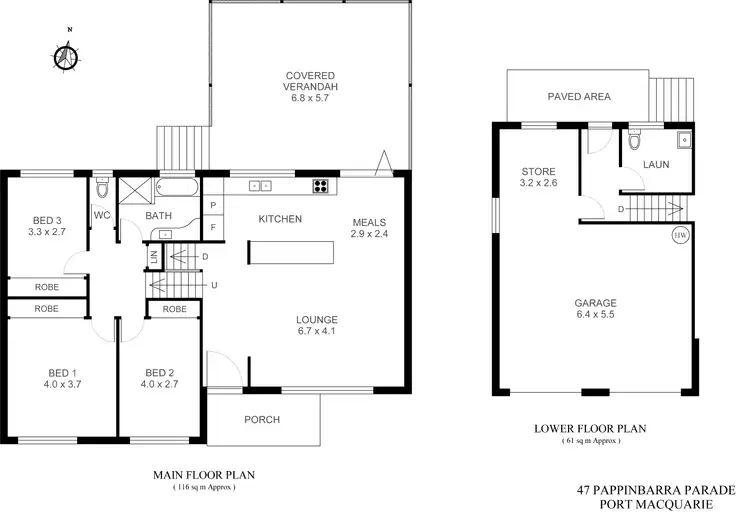 Floorplan of Homely house listing, 47 Pappinbarra Parade, Port Macquarie NSW 2444