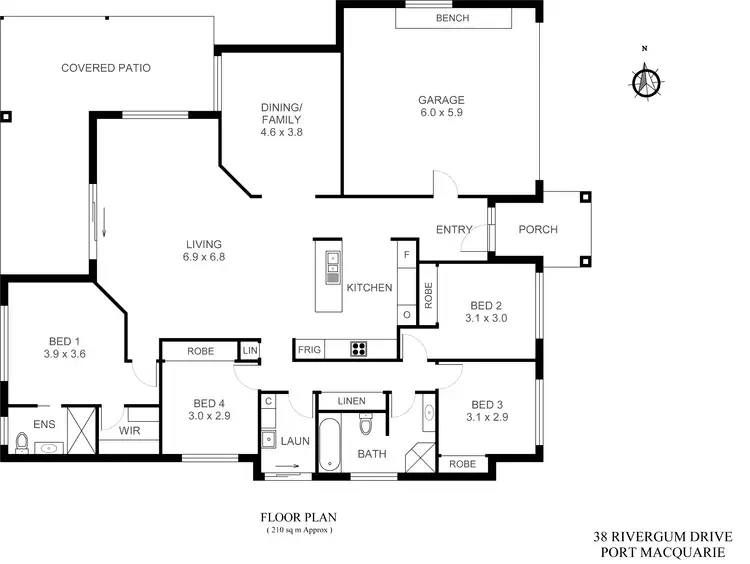 Floorplan of Homely house listing, 38 Rivergum Drive, Port Macquarie NSW 2444