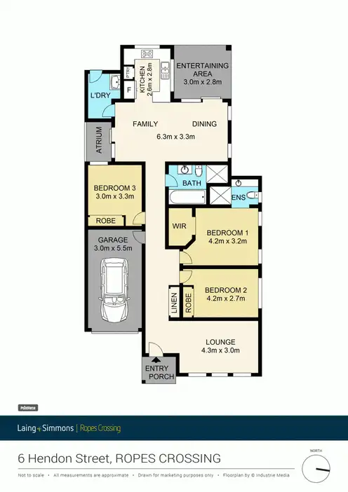 Floorplan of Homely house listing, 6 Hendon Street, Ropes Crossing NSW 2760