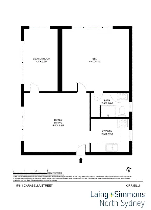 Floorplan of Homely apartment listing, 5/111 Carabella Street, Kirribilli NSW 2061