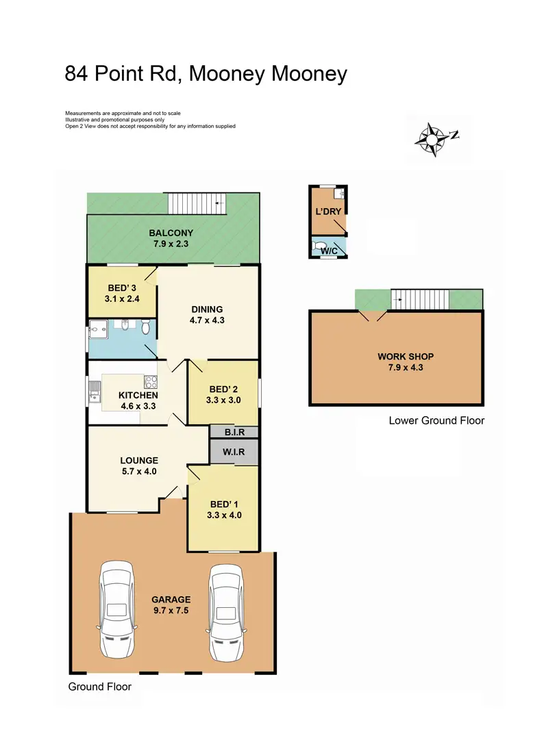 Floorplan of Homely house listing, 84 Point Road, Mooney Mooney NSW 2083