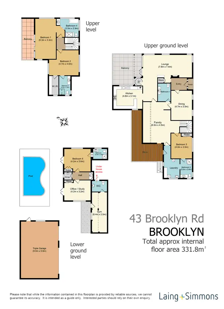 Floorplan of Homely house listing, 43 Brooklyn Road, Brooklyn NSW 2083