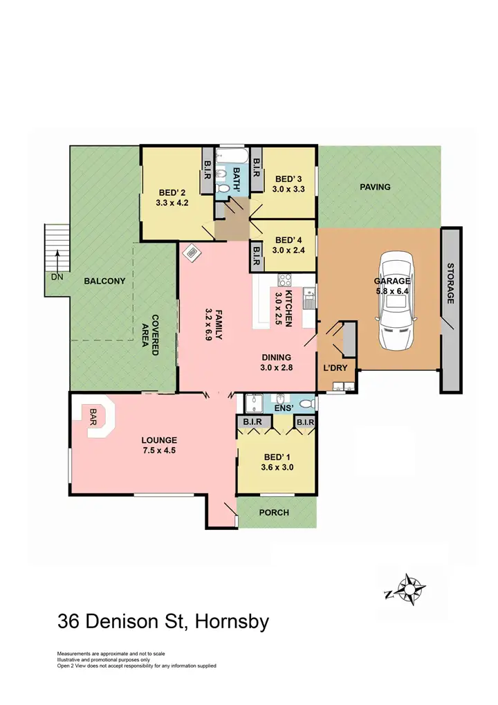 Floorplan of Homely house listing, 36 Denison Street, Hornsby NSW 2077
