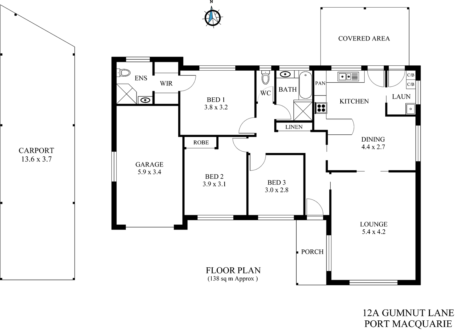 Floorplan of Homely house listing, 12a Gumnut Lane, Port Macquarie NSW 2444
