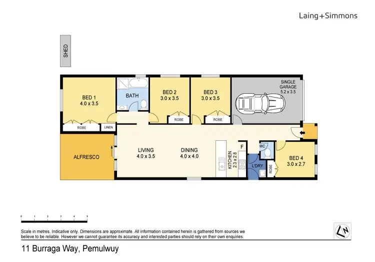 Floorplan of Homely house listing, 11 Burraga Way, Pemulwuy NSW 2145