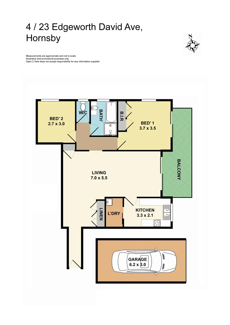 Floorplan of Homely unit listing, 4/23 Edgeworth David Avenue, Hornsby NSW 2077