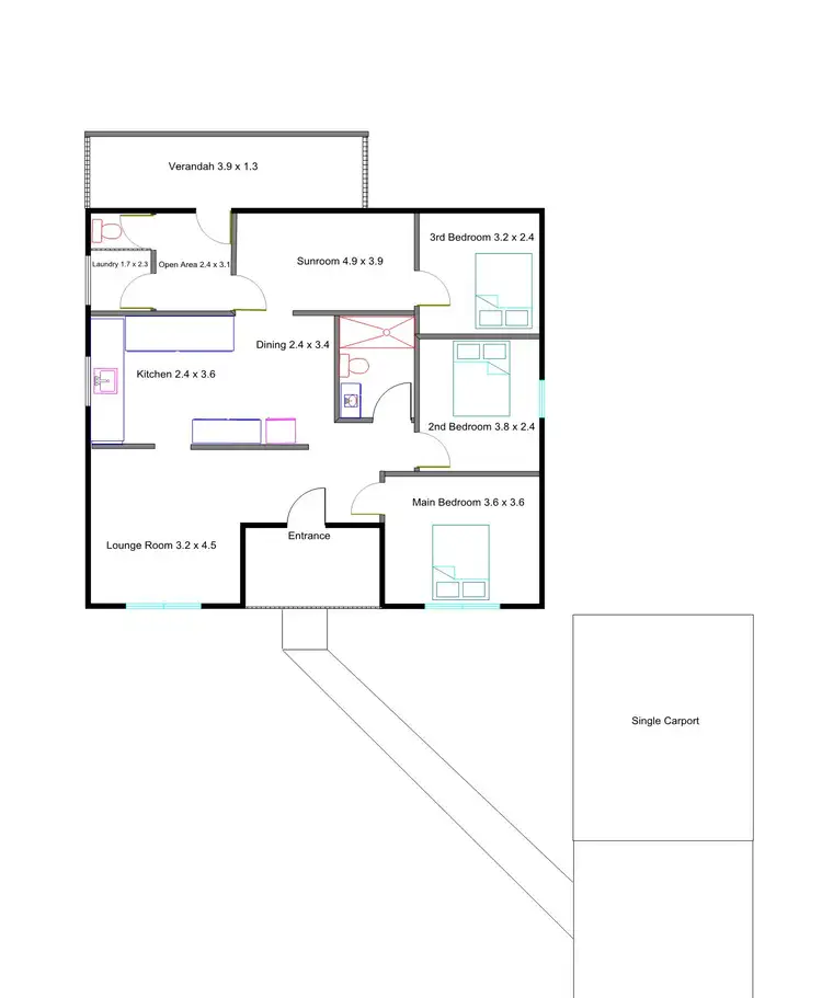 Floorplan of Homely house listing, 10 Sofa Street, Marayong NSW 2148