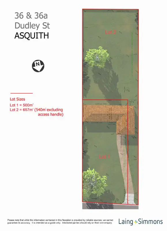 Floorplan of Homely land listing, 36 Dudley Street, Asquith NSW 2077